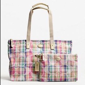 Coach Daisy Madras Packable Weekender Tote - Large